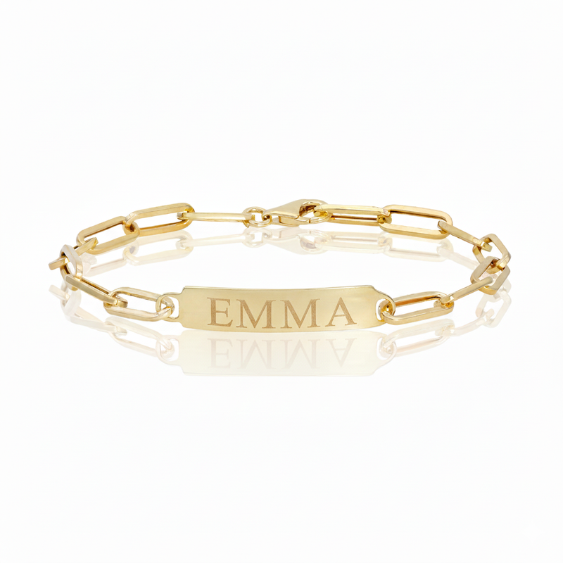 Paperclip ID Bracelet | Mila Gems