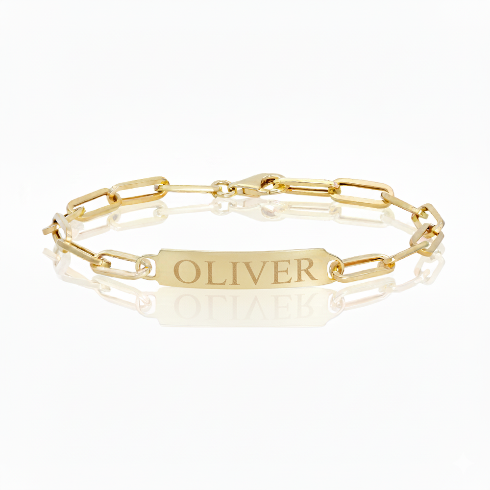 Paperclip ID Bracelet | Mila Gems