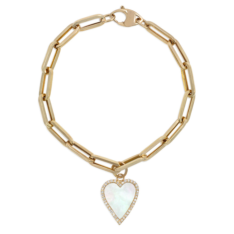 Buy Online Multistrand Leather Heart Charm Bracelet By Menjewell |  jewellery for men | menjewell.com