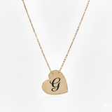 Initial Heart Necklace