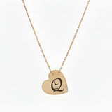 Initial Heart Necklace