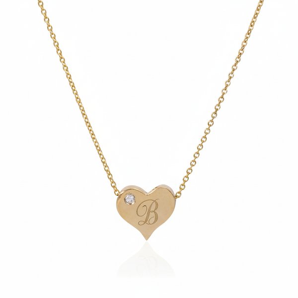 Engraved Heart Necklace