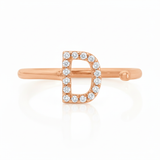 Diamond Initial Ring