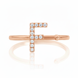Diamond Initial Ring
