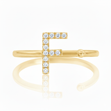 Diamond Initial Ring