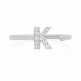 Diamond Initial Ring