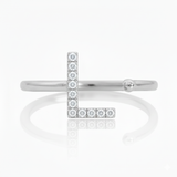 Diamond Initial Ring