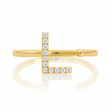 Diamond Initial Ring