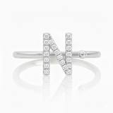Diamond Initial Ring