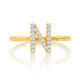 Diamond Initial Ring