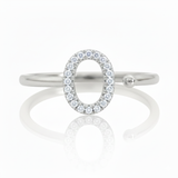 Diamond Initial Ring