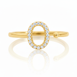 Diamond Initial Ring