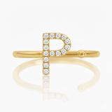 Diamond Initial Ring