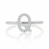 Diamond Initial Ring