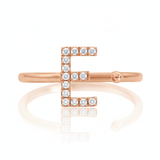 Diamond Initial Ring