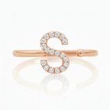 Diamond Initial Ring