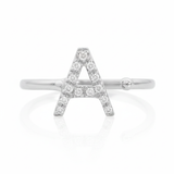 Diamond Initial Ring