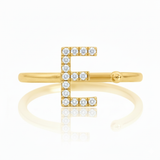 Diamond Initial Ring