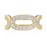 Diamond Paperclip Ring