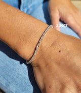 White Gold Tennis Bracelet - Mila Gems