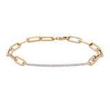Diamond Bar Bracelet - Mila Gems