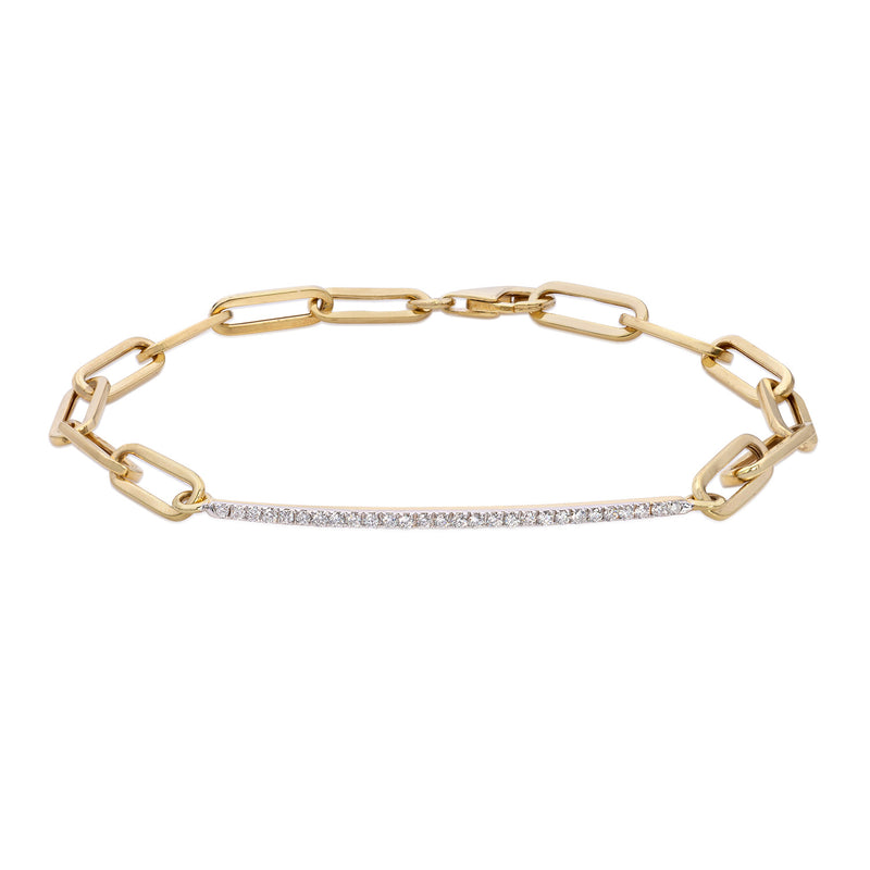 Diamond Bar Bracelet - Mila Gems