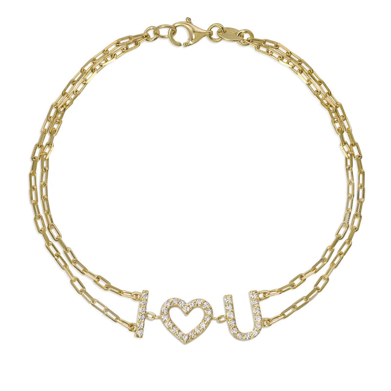 I Love You Diamond Bracelet - Mila Gems