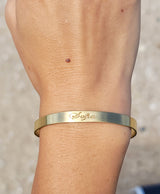 Engraved Name Bangle - Mila Gems
