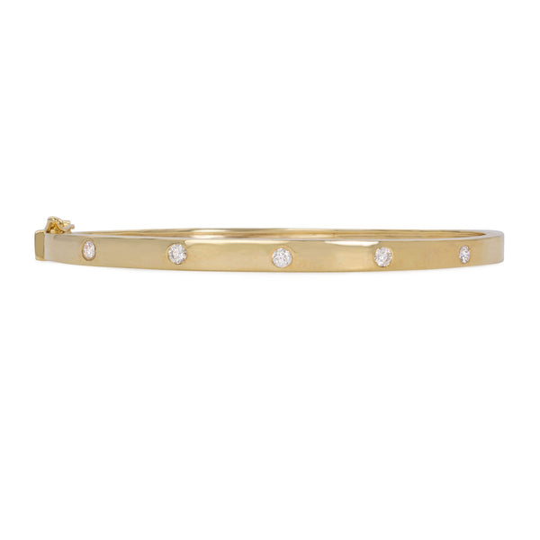 Scattered Diamond Bangle - Mila Gems