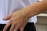Diamond Paperclip Bangle - Mila Gems