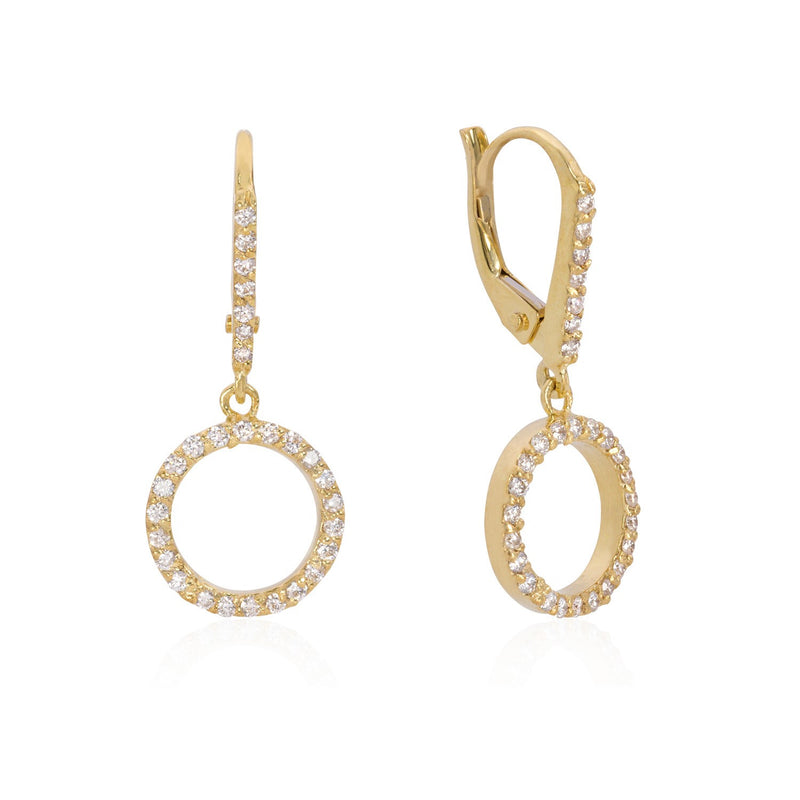 Diamond Huggie Earrings - Mila Gems