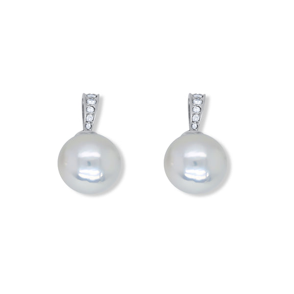 Pearl and Diamond Earrings - Mila Gems