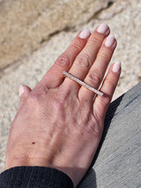 Long Bar Diamond Ring - Mila Gems