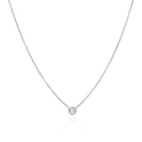 Diamond Solitaire Necklace - Mila Gems