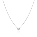 Diamond Solitaire Necklace - Mila Gems