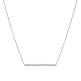 Diamond Bar Necklace - Mila Gems
