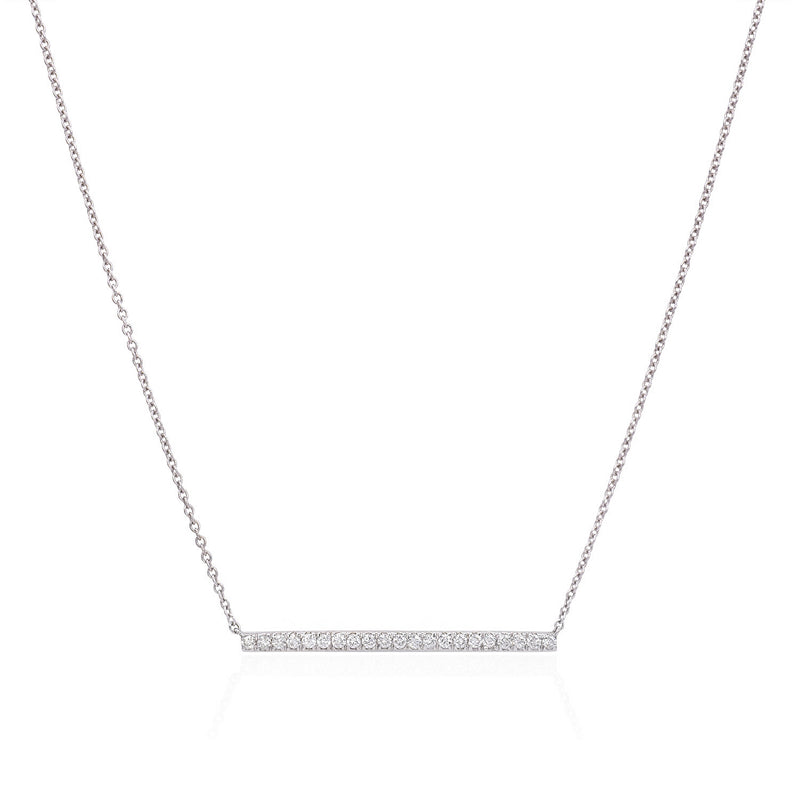 Diamond Bar Necklace - Mila Gems