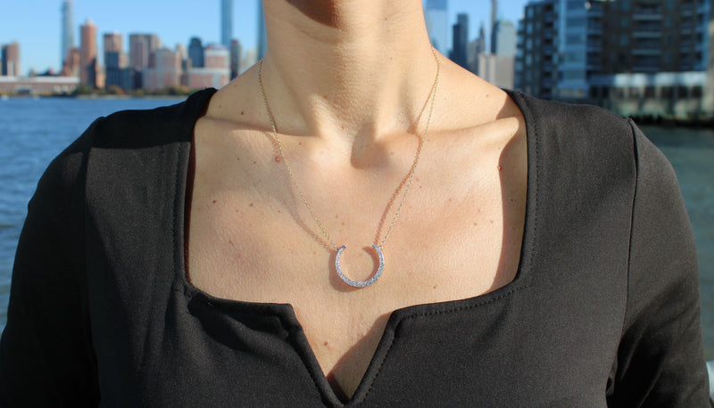 Tiffany & Co. Rubedo Horseshoe Sterling Silver Pendant Necklace Tiffany &  Co. | TLC