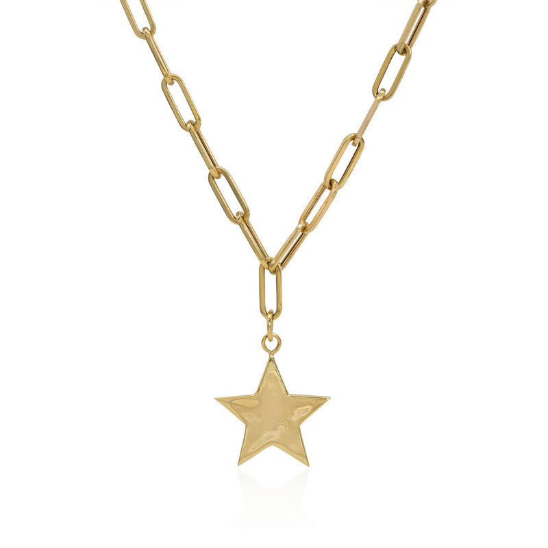 Paperclip Star Necklace - Mila Gems