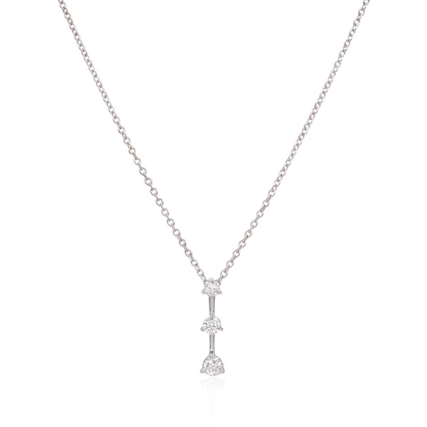 Past, Present and Future Diamond Necklace - Mila Gems