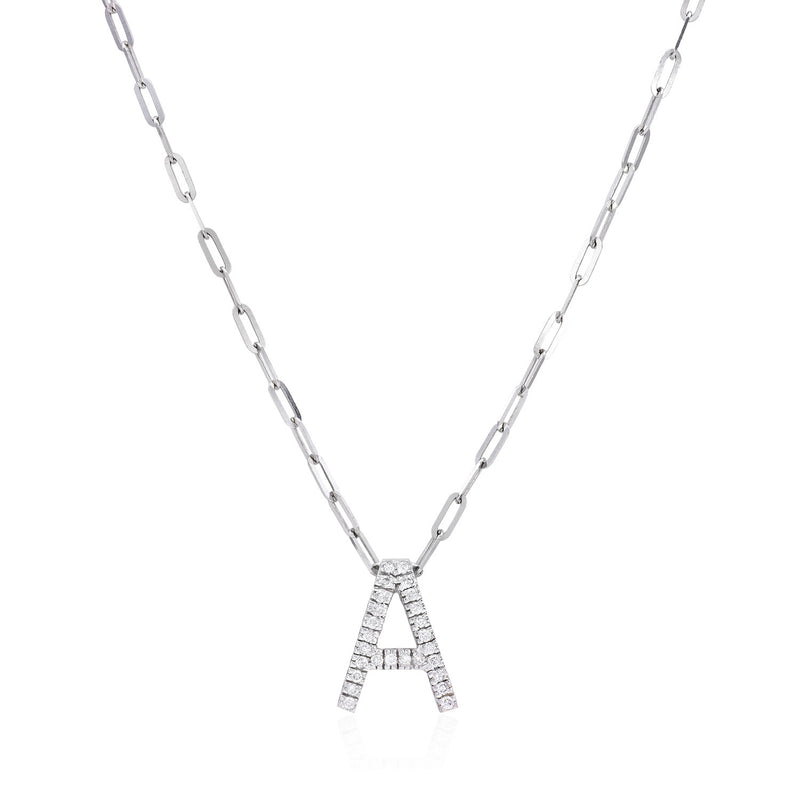 Diamond Initial Necklace - Mila Gems