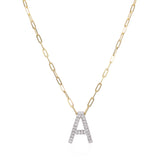 Diamond Initial Necklace - Mila Gems