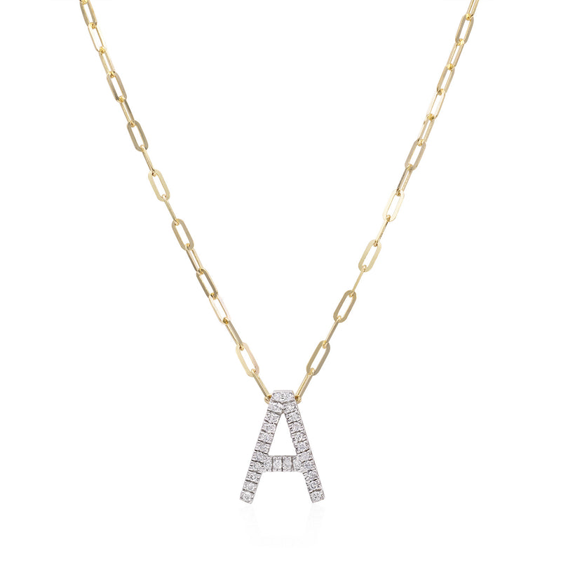 Diamond Initial Necklace - Mila Gems