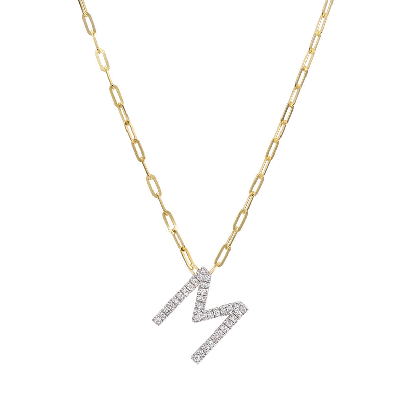 Diamond letter necklace - Velur