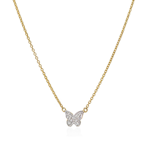 Diamond Butterfly Necklace - Mila Gems