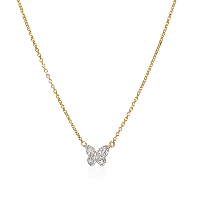 Diamond Butterfly Necklace - Mila Gems