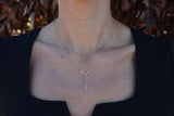 Diamond V Lariat Necklace - Mila Gems