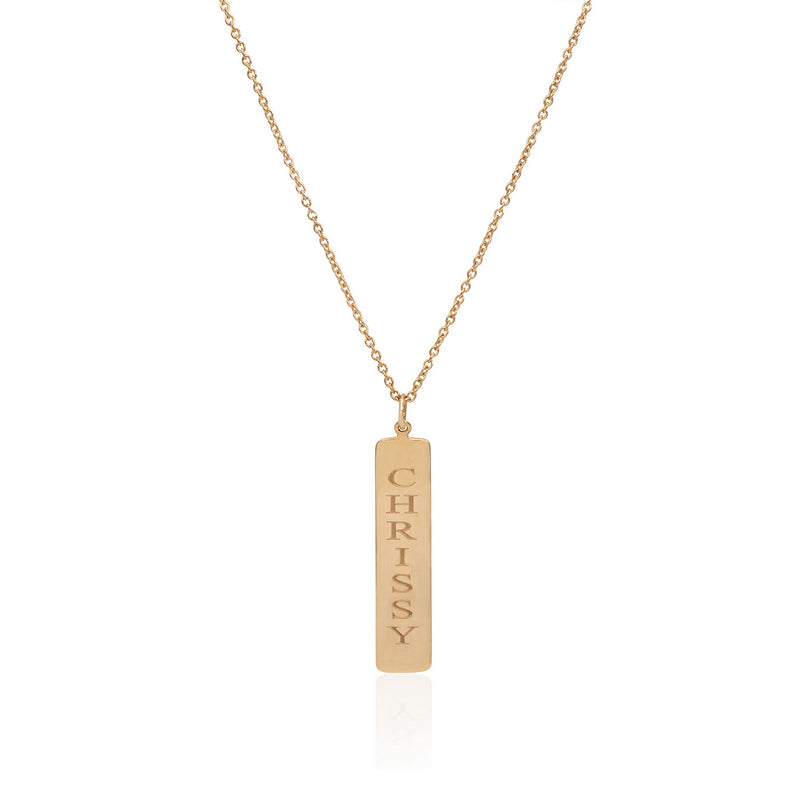 Name Bar Necklace - Mila Gems