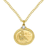 Diamond Coin Necklace - Mila Gems
