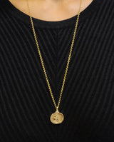 Diamond Coin Necklace - Mila Gems